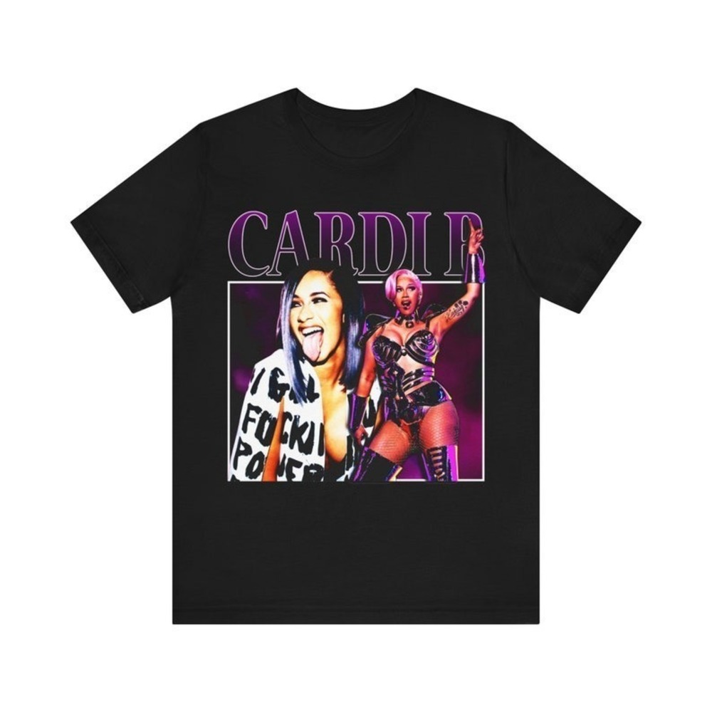 Cardi B Graphics Retro T-shirt Cardi B Hip Hop Shirt